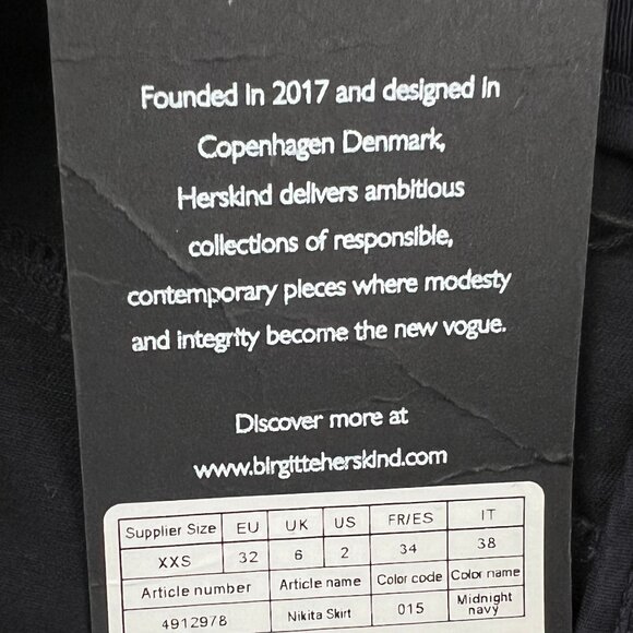 New HERSKIND Nikita Skirt Midi Maxi Column Straight Quiet Luxury Old Money Luxe - Picture 7 of 12